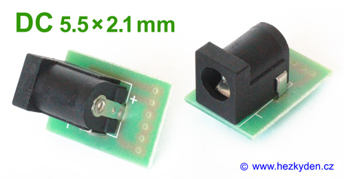 Adapter DC napájecí konektor 5.5x2.1mm (bez LED)