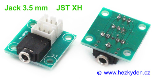 Adaptery Jack 3,5mm STEREO - JST XH