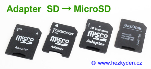 Adaptéry redukce SD - MicroSD