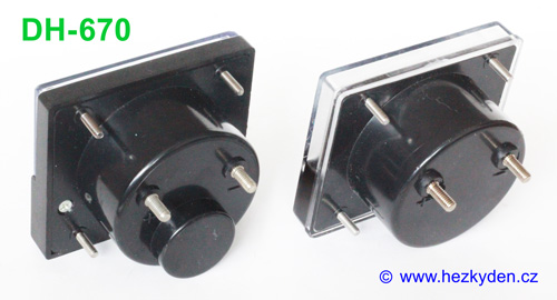 Analogová měřidla řady DH670 - zezadu