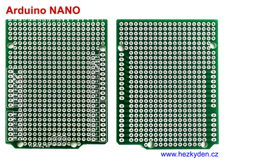 Bastldeska univerzální plošný spoj Arduino NANO - varianta 3