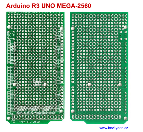 Bastldeska univerzální plošný spoj Arduino R3 UNO MEGA-2560 Frentaly