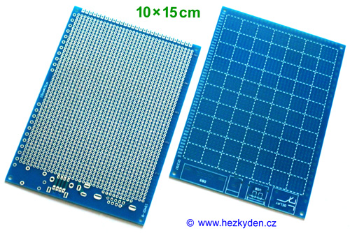 Univerzální plošný spoj 10x15 cm jednostranný modrý SPECIAL - deska