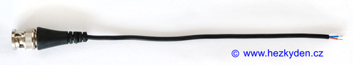 BNC konektory s kabelem