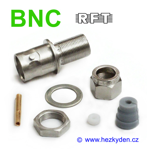 BNC zásuvka na kabel do panelu - NDR