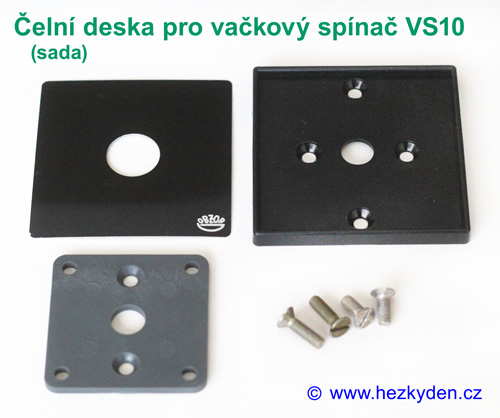 Čelní deska pro vačkové spínače VS10 - sada dílů