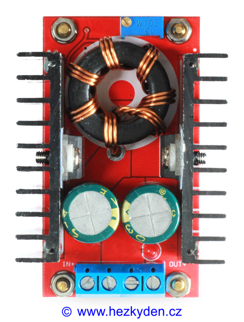 Výkonový DC-DC měnič CN3843A - shora