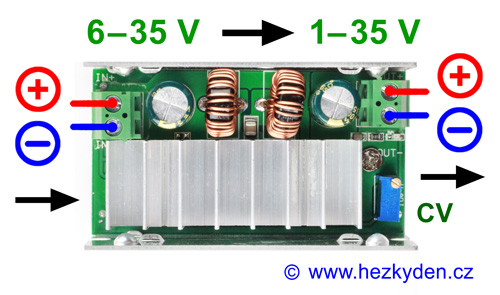 DC-DC měnič FP5139 univerzální - schéma zapojení