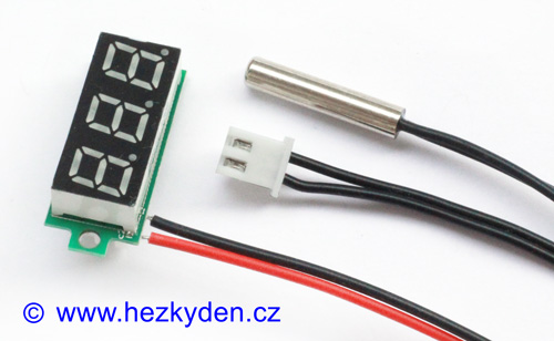 Digitální teploměr LED modul mini se senzorem teploty