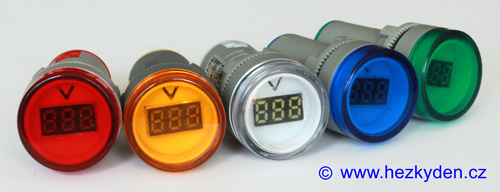 Digitální voltmetr LED kontrolka 500V střídavý