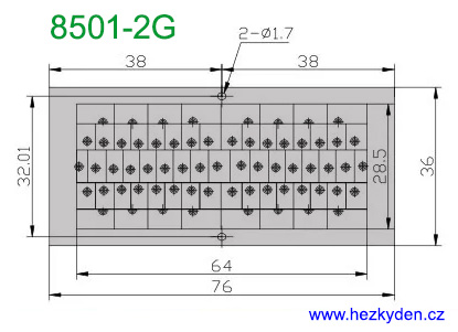 Fresnelova čočka plochá 8501-2G rozměry