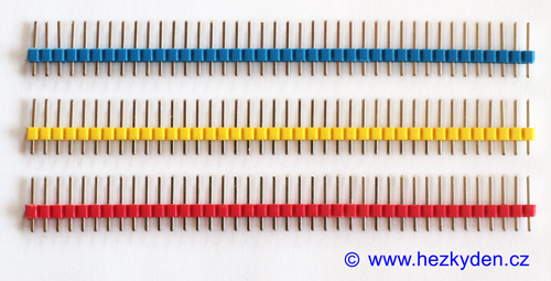 Jumperové kolíkové lišty barevné 40 pin