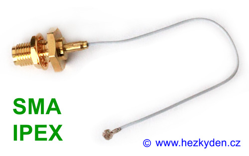 Kabel SMA – IPEX (Pigtail) MAXI - na panel