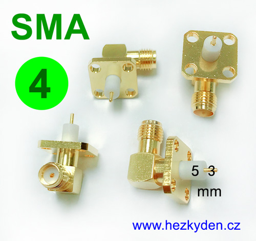 Konektor SMA do panelu - typ 4