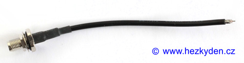 Konektor SMA panelový s kabelem 10 cm