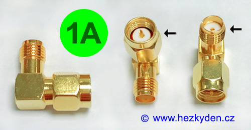 Konektor SMA spojka L zahnutá - 1A