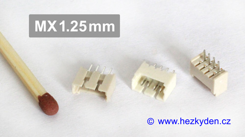 Konektory MX1.25 do DPS
