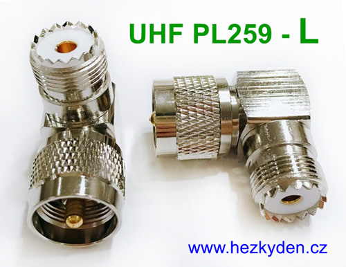 Konektory UHF PL259 spojka L úhlová