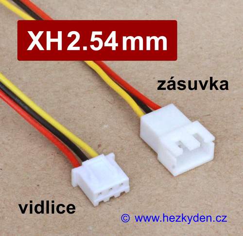 Konektory XH2.54mm – 3 pin