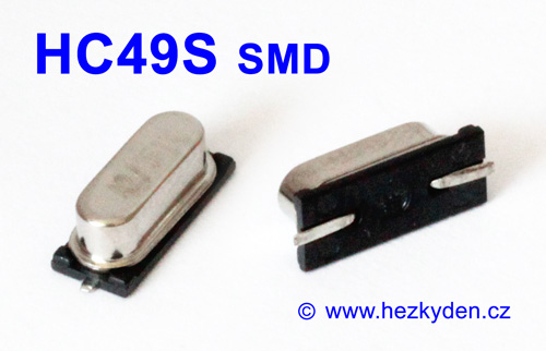 Krystal - pouzdro HC49S SMD