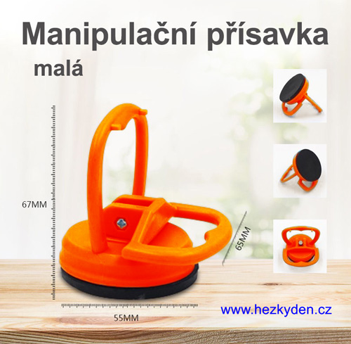 Manipulační přísavka malá - rozměry