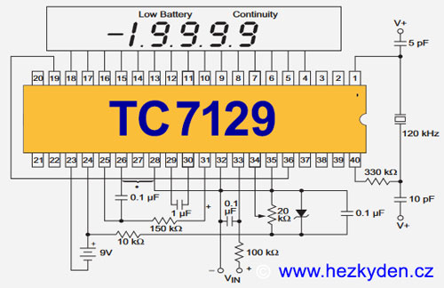 Microchip TC7129 - schéma