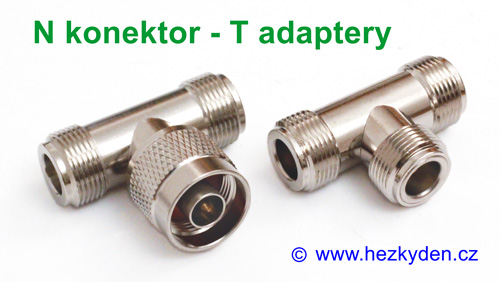 N konektor - T adaptery