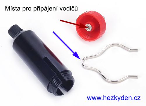 Napájecí autokonektor bez pojistky - detail