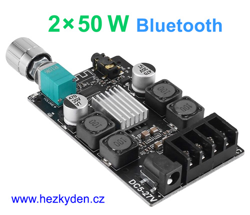 NF zesilovač 2x50W Bluetooth - modul