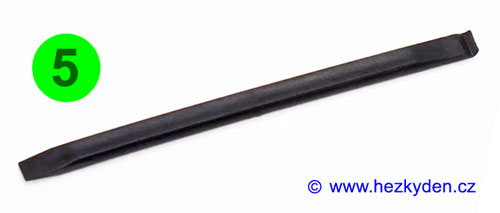 Oboustranné plastové páčidlo černé - typ 5