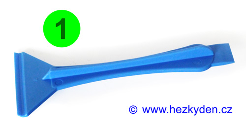 Oboustranné plastové páčidlo modré 1