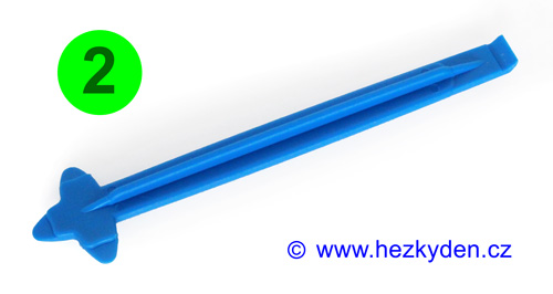 Oboustranné plastové páčidlo modré 2