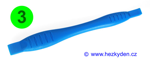 Oboustranné plastové páčidlo modré 3