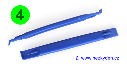 Oboustranné plastové páčidlo modré 4