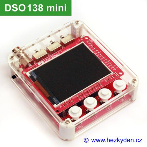 Osciloskop DSO138 mini - sestavený komplet