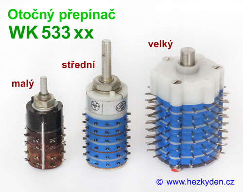 Otočný přepínač Tesla WK533xx
