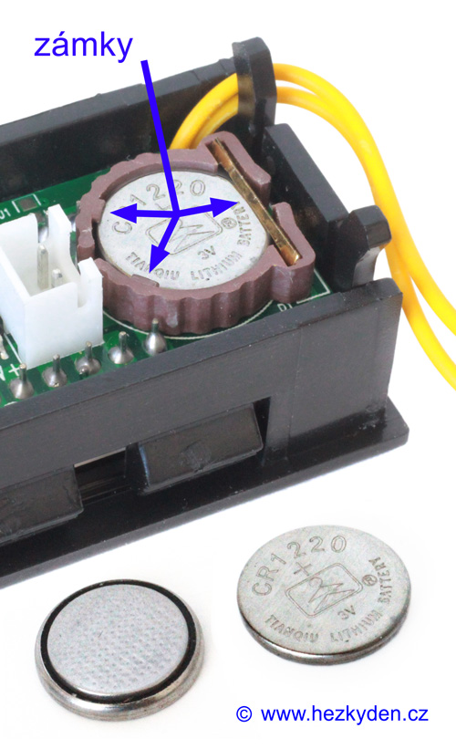 Panelové digitální hodiny LED - baterie