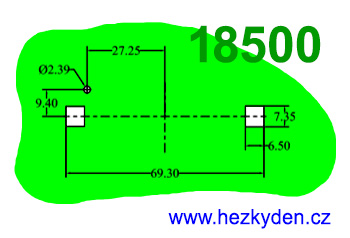 Pouzdro na baterie 18500 SMD - pcb 1x Pouzdro na baterie 18500 SMD - pcb 1x