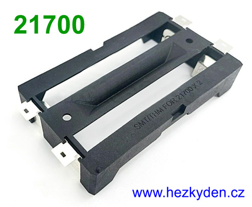 Pouzdro na baterie 21700 SMD - vývody