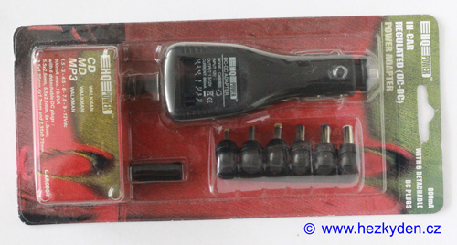 Přepínatelný zdroj do autozásuvky - balení