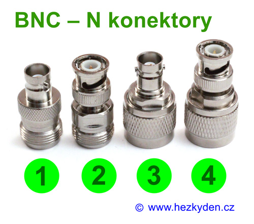 Redukce adapter BNC - N konektory