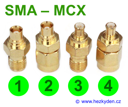 Redukce adapter SMA-MCX konektory