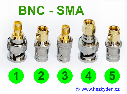 Redukce BNC-SMA konektory