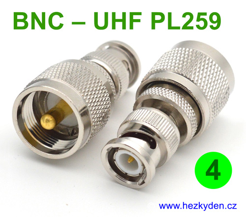 Redukce BNC - UHF PL259 - vf konektor