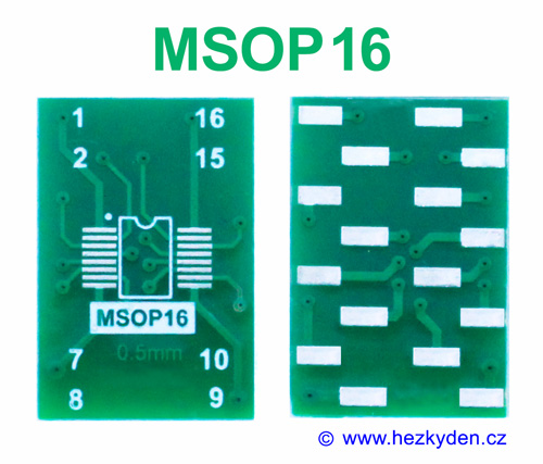 SMD adapter MSOP16 DIP16
