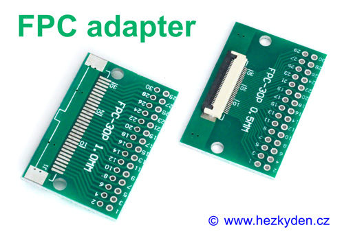 SMD adaptery FFC/FPC osazené - DPS z obou stran
