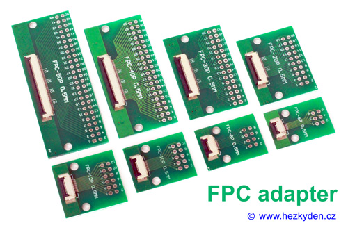 SMD adaptery FFC/FPC osazené - sortiment