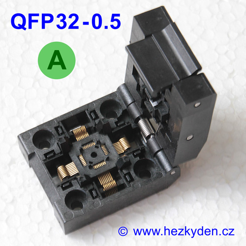 Test socket QFP32-0.5 sokl