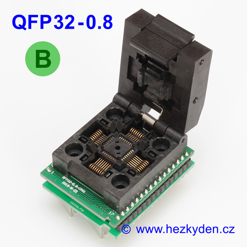 Test socket QFP32-0.8 DIL32