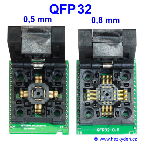 QFP32 rozteč 0.5mm 0.8mm